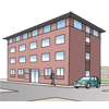 Bürogebäude Grafik