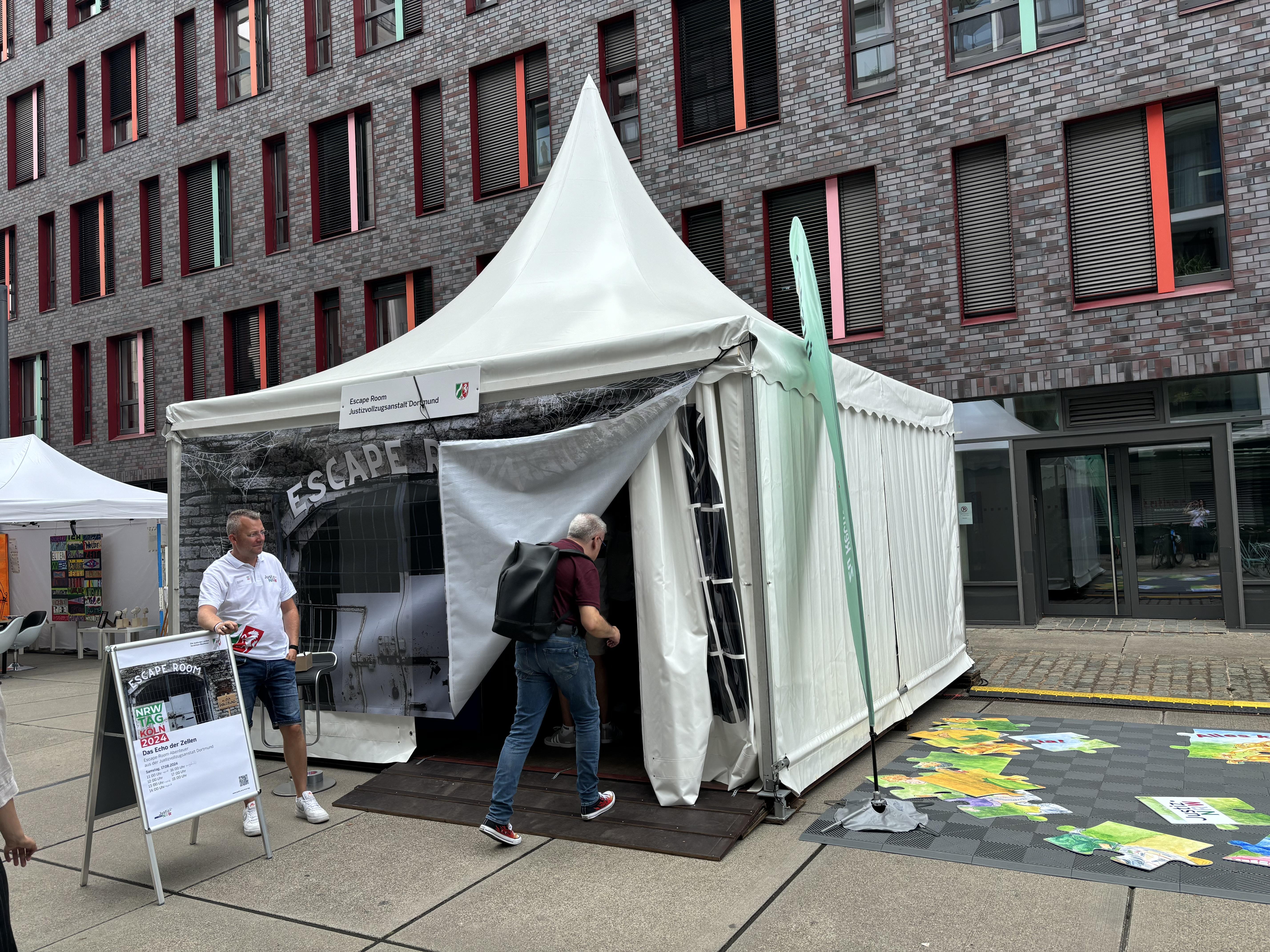 Escaperoom Zelt der JVA Dortmund