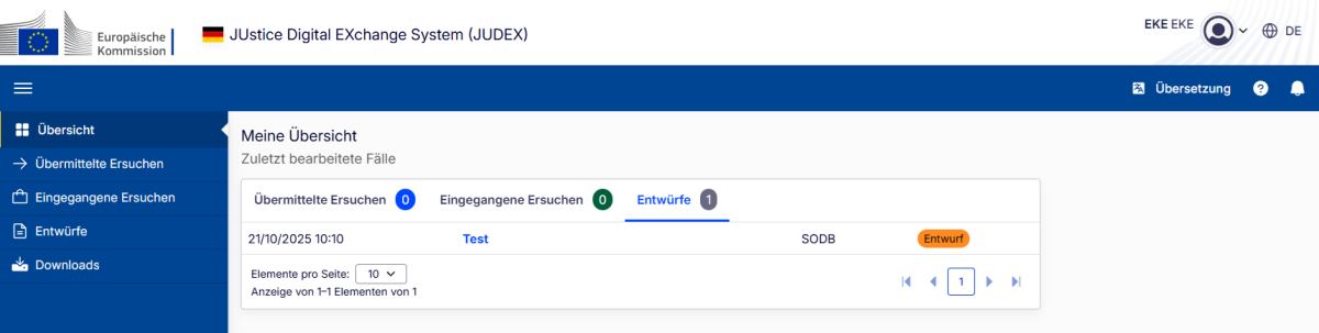 Referenzimplementierung (JUDEX)