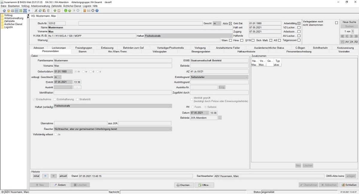 Basis Web Maske