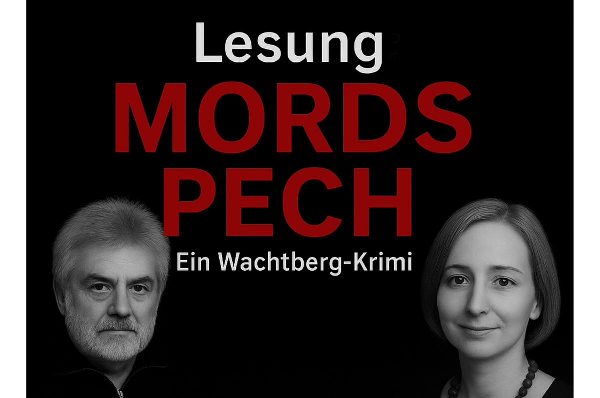 Lesung Mordspech, ein Wachtberg-Krimi mit Fotos des Autos und seiner Mitleserin