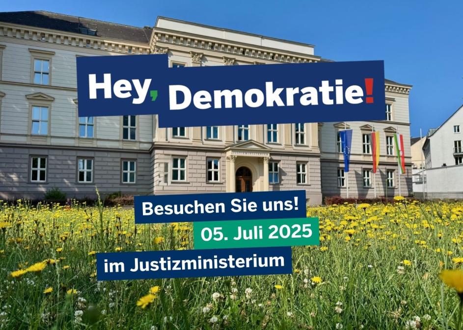 Hey, Demokratie! Tag der offenen Tür am 5. Juli 2025
