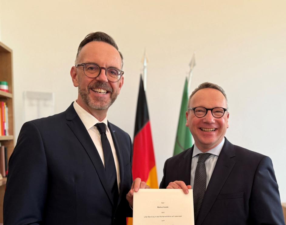 Markus Ausetz und Minister