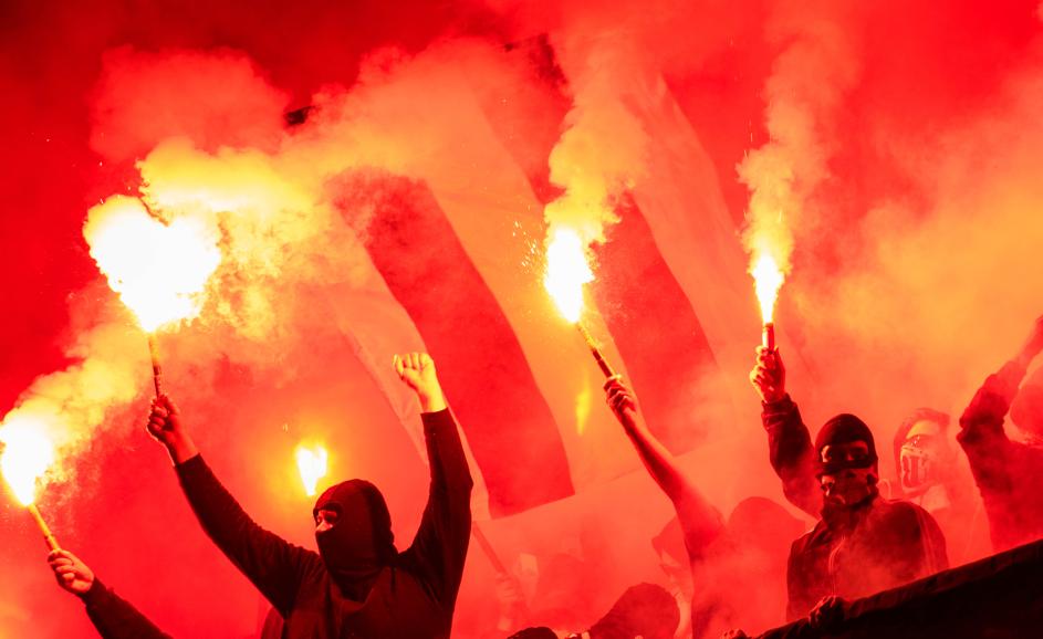Pyrotechnik im Stadion