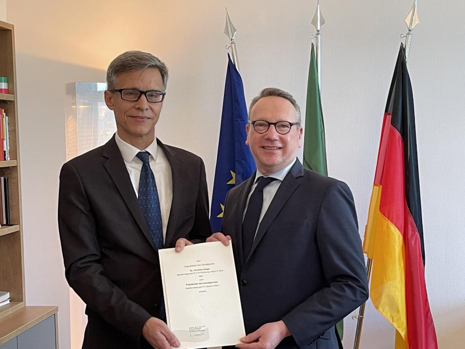 Minister und Dr. Christian Ebsen