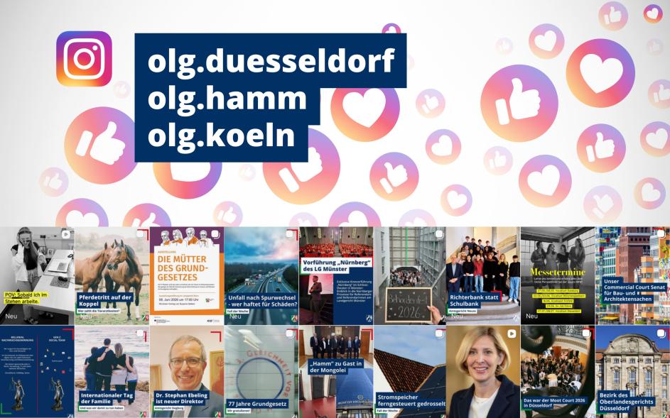 Ankündigung OLGs bei Instagram