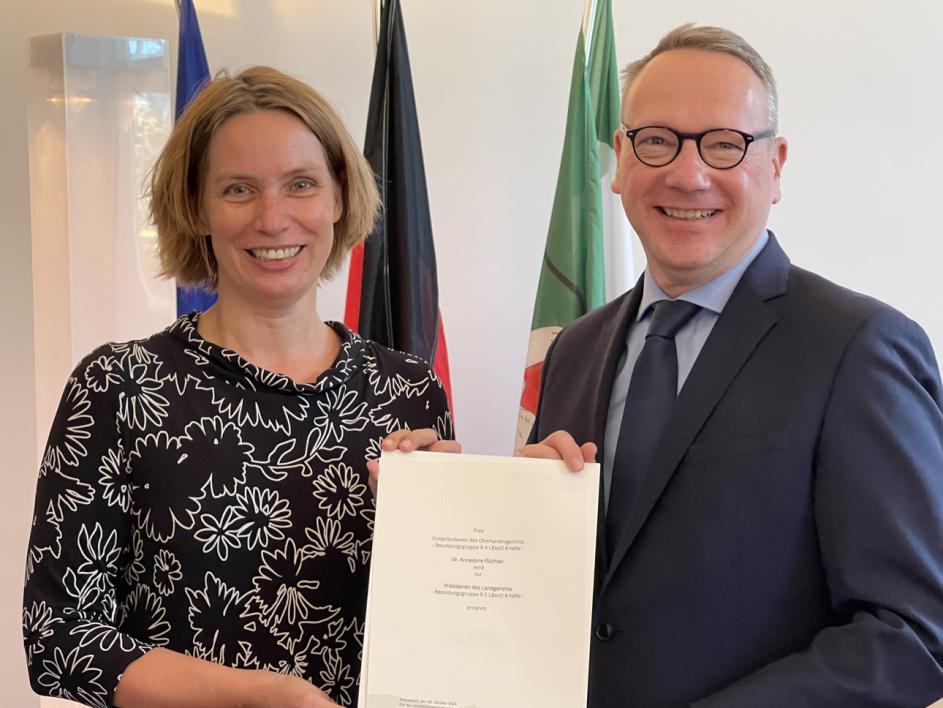 Dr. Annedore Flüchter ist neue Präsidentin des Landgerichts Paderborn