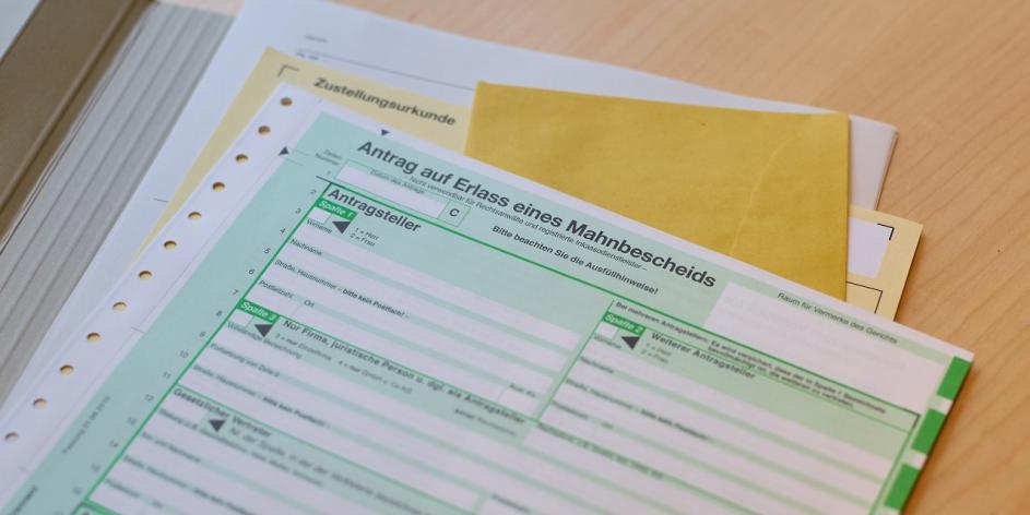Antrag auf Erlass eines Mahnbescheids