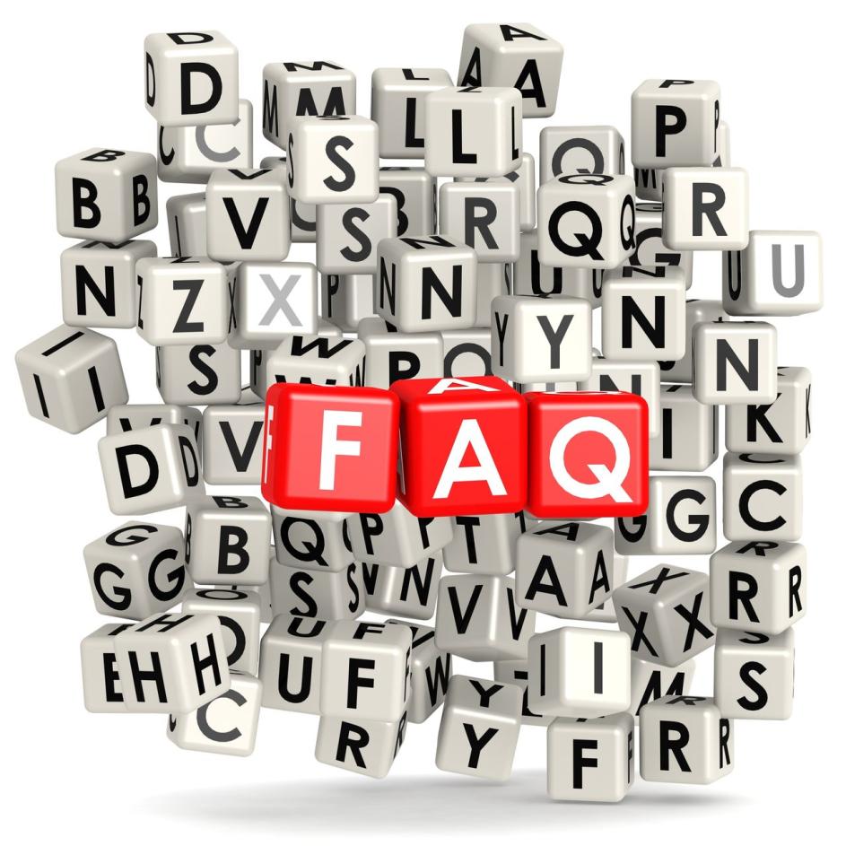 Schriftzug "FAQ"