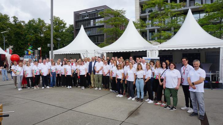 Team beim NRW-Tag in Köln