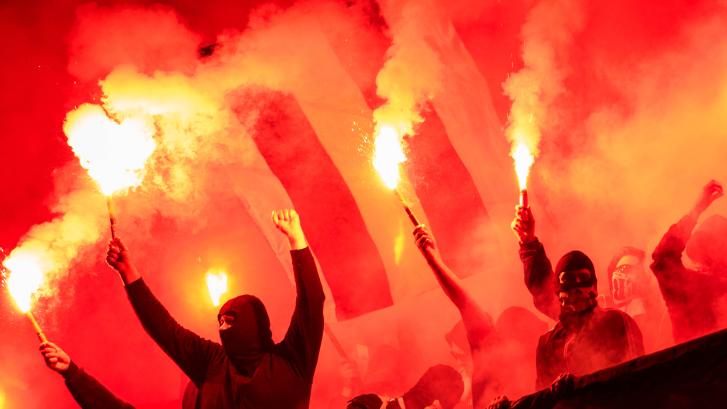 Pyrotechnik im Stadion